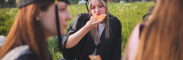 many pizzas in front of our trailer